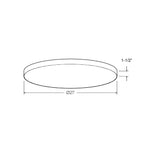 Fusion 21in Trimless Flush Mount - Orvon Lighting