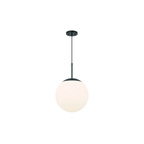 Gaze 1 Light 14 inch Satin Brass Pendant Ceiling Light in Clear Glass - Orvon Lighting