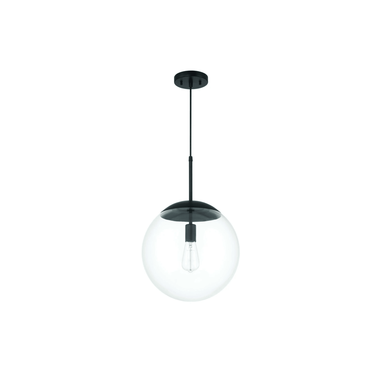 Gaze 1 Light 14 inch Satin Brass Pendant Ceiling Light in Clear Glass - Orvon Lighting
