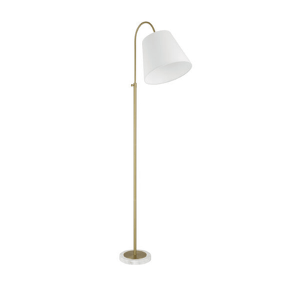 Girard 71.78 inch Satin Brass Floor Lamp Portable Light - Orvon Lighting