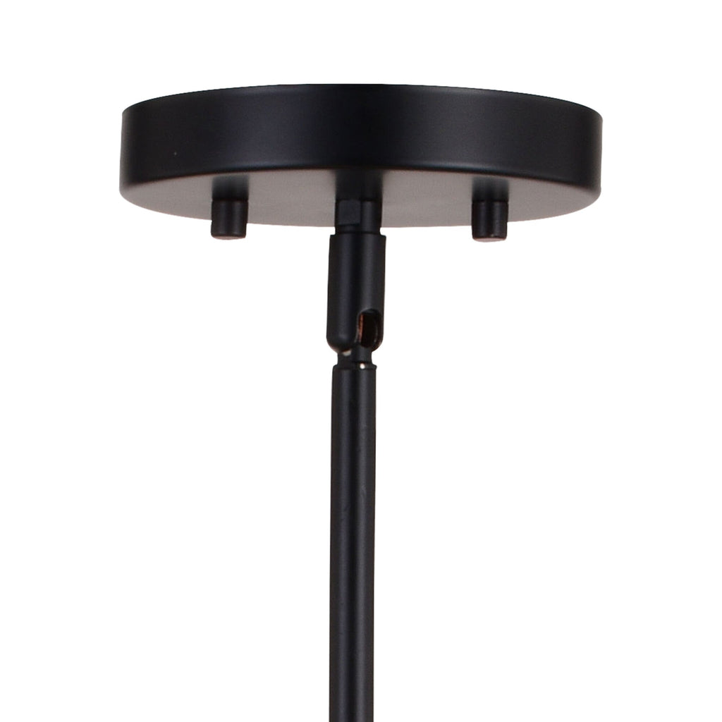 Glencoe 28 - in. 6 Light Chandelier Matte Black - Orvon Lighting
