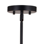 Glencoe 28 - in. 6 Light Chandelier Matte Black - Orvon Lighting