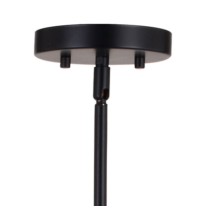 Glencoe 28 - in. 6 Light Chandelier Matte Black - Orvon Lighting