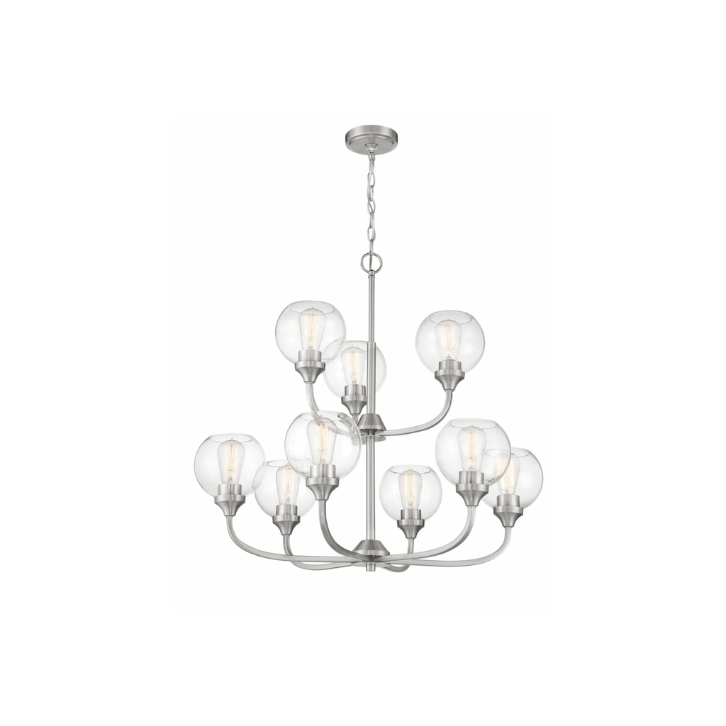 Glenda 9 Light 29.5 inch Chandelier Ceiling Light - Orvon Lighting