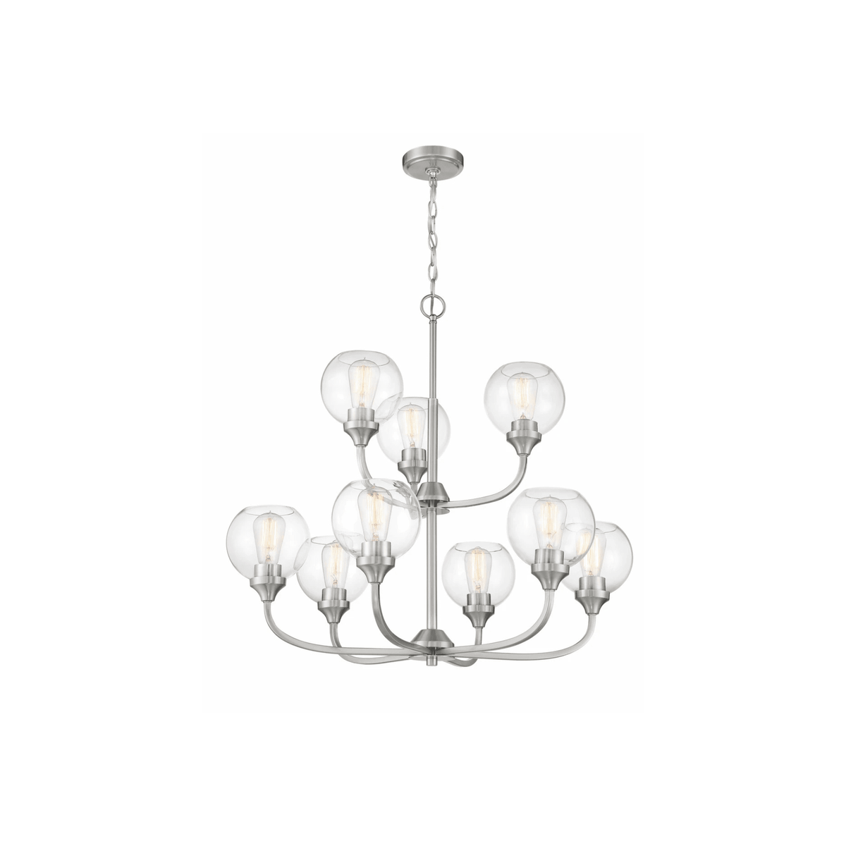 Glenda 9 Light 29.5 inch Chandelier Ceiling Light - Orvon Lighting