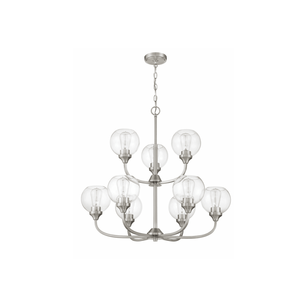 Glenda 9 Light 29.5 inch Chandelier Ceiling Light - Orvon Lighting