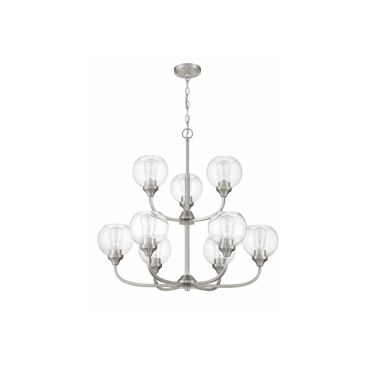 Glenda 9 Light 29.5 inch Chandelier Ceiling Light - Orvon Lighting