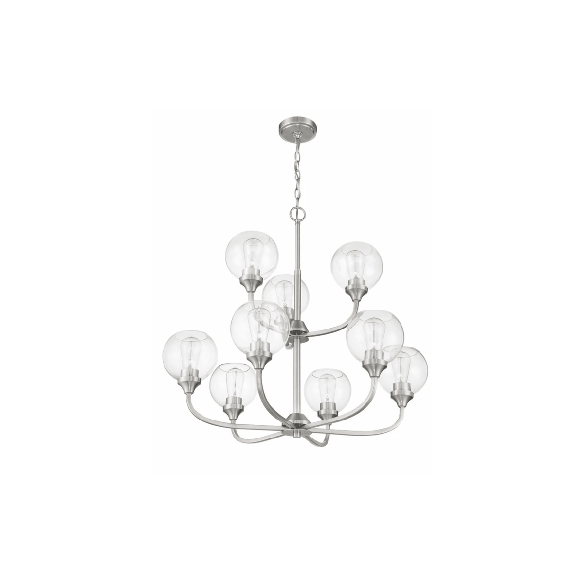 Glenda 9 Light 29.5 inch Chandelier Ceiling Light - Orvon Lighting