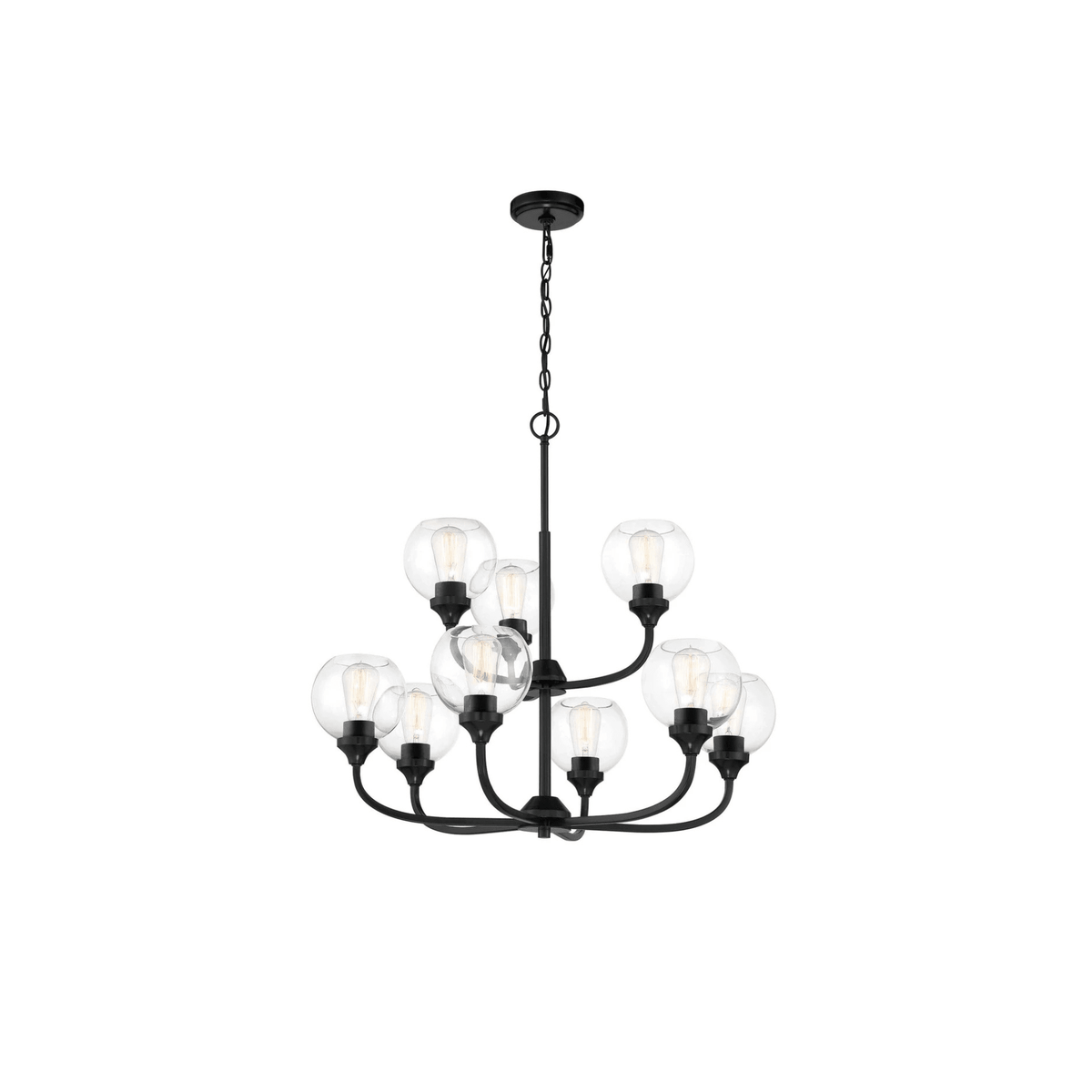 Glenda 9 Light 29.5 inch Chandelier Ceiling Light - Orvon Lighting