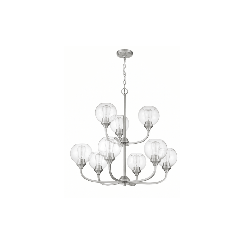 Glenda 9 Light 29.5 inch Chandelier Ceiling Light - Orvon Lighting