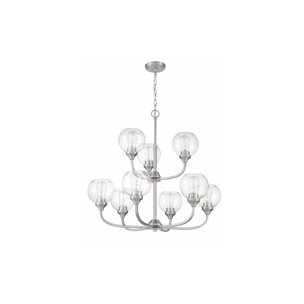 Glenda 9 Light 29.5 inch Chandelier Ceiling Light - Orvon Lighting