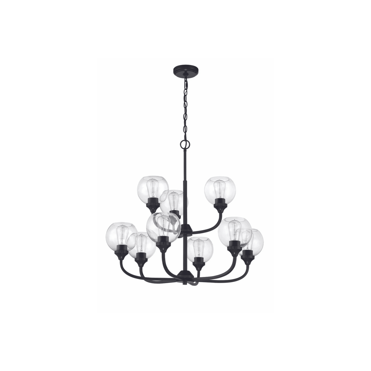 Glenda 9 Light 29.5 inch Chandelier Ceiling Light - Orvon Lighting