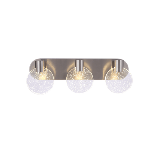 Glisten LED 21.26 inch Satin Brass Vanity Light Wall Light - Orvon Lighting