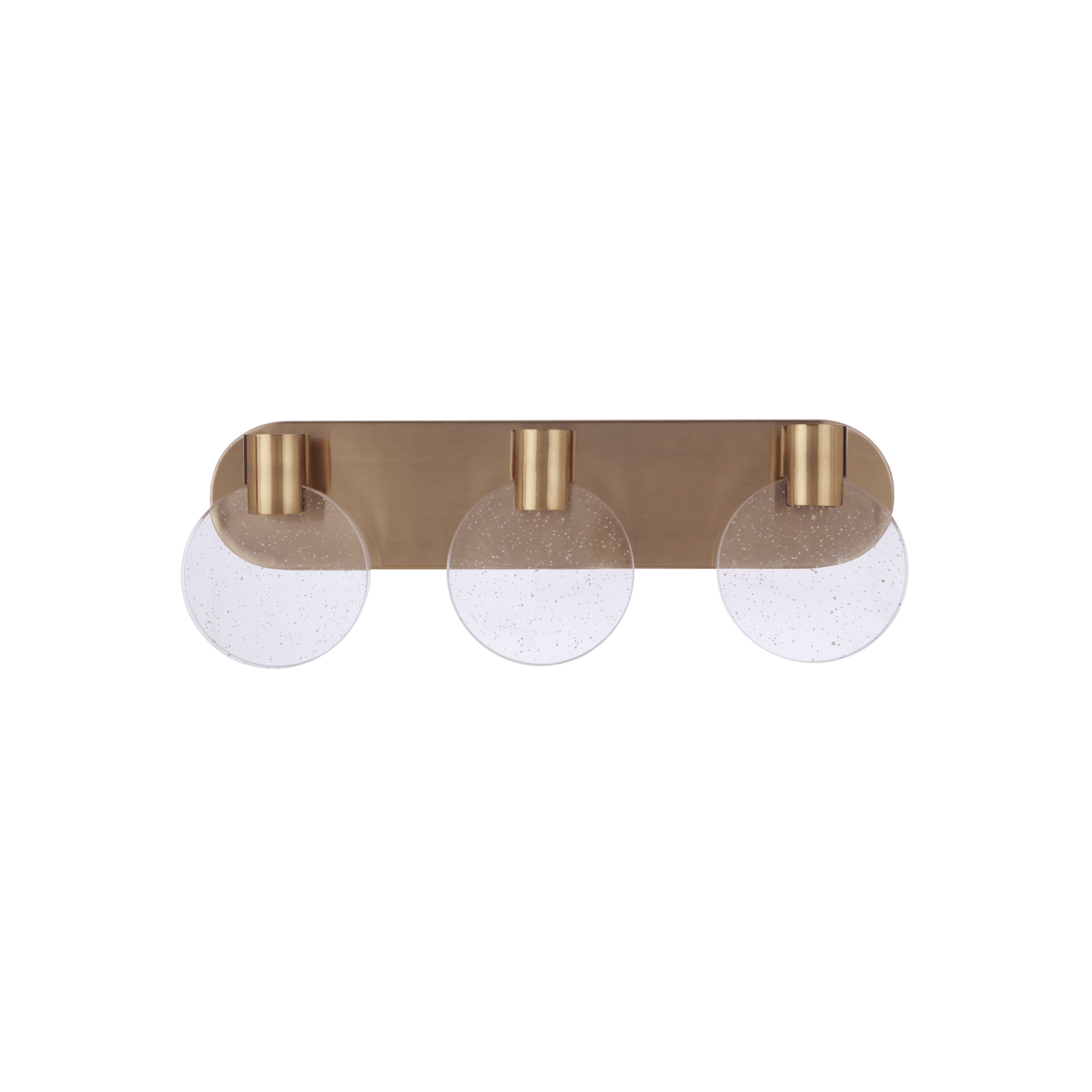 Glisten LED 21.26 inch Satin Brass Vanity Light Wall Light - Orvon Lighting