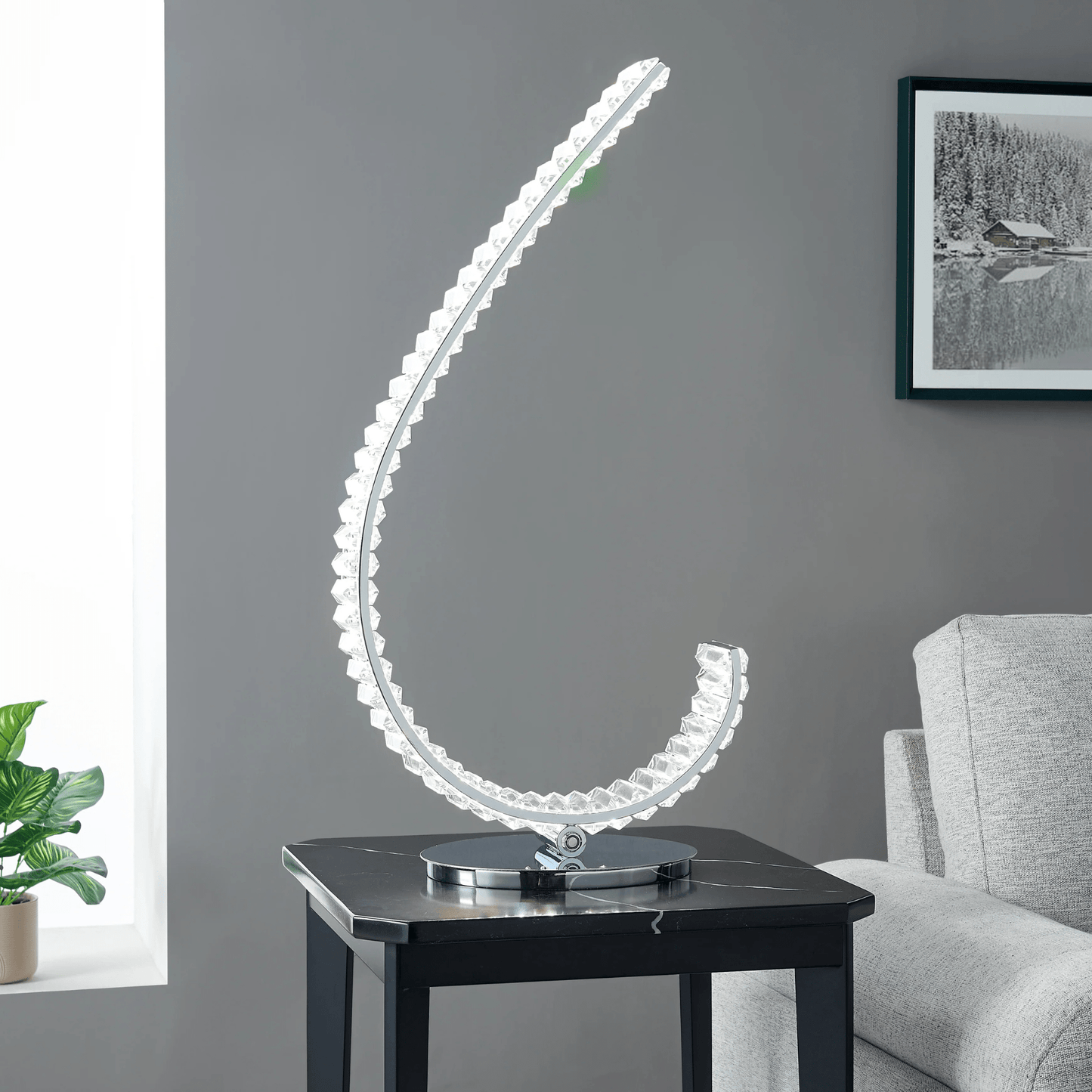 Grace Crystal 16W Table Lamp Touch & Dimmable - Orvon Lighting
