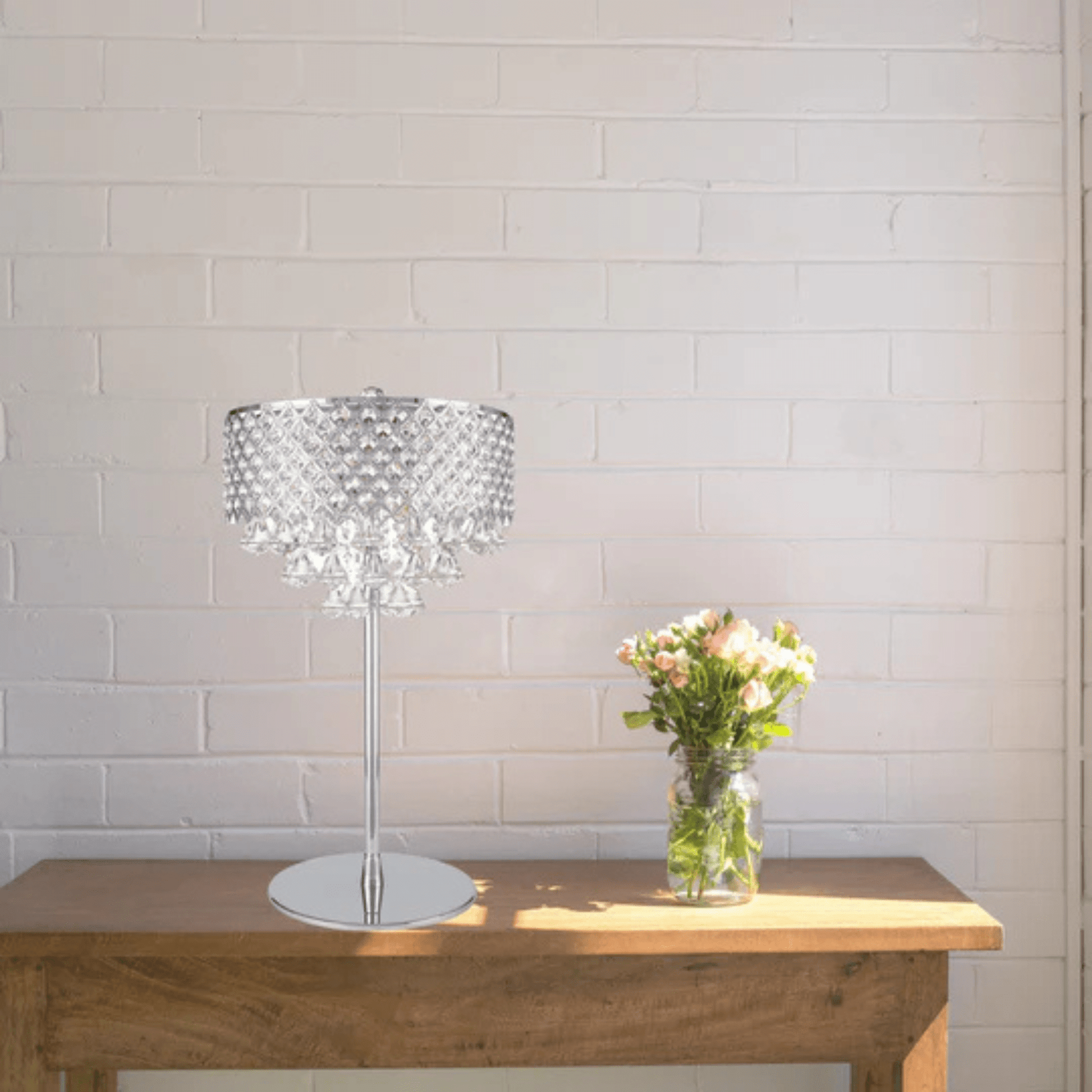 Grand 6 LED Light Table Lamp Chrome - Orvon Lighting