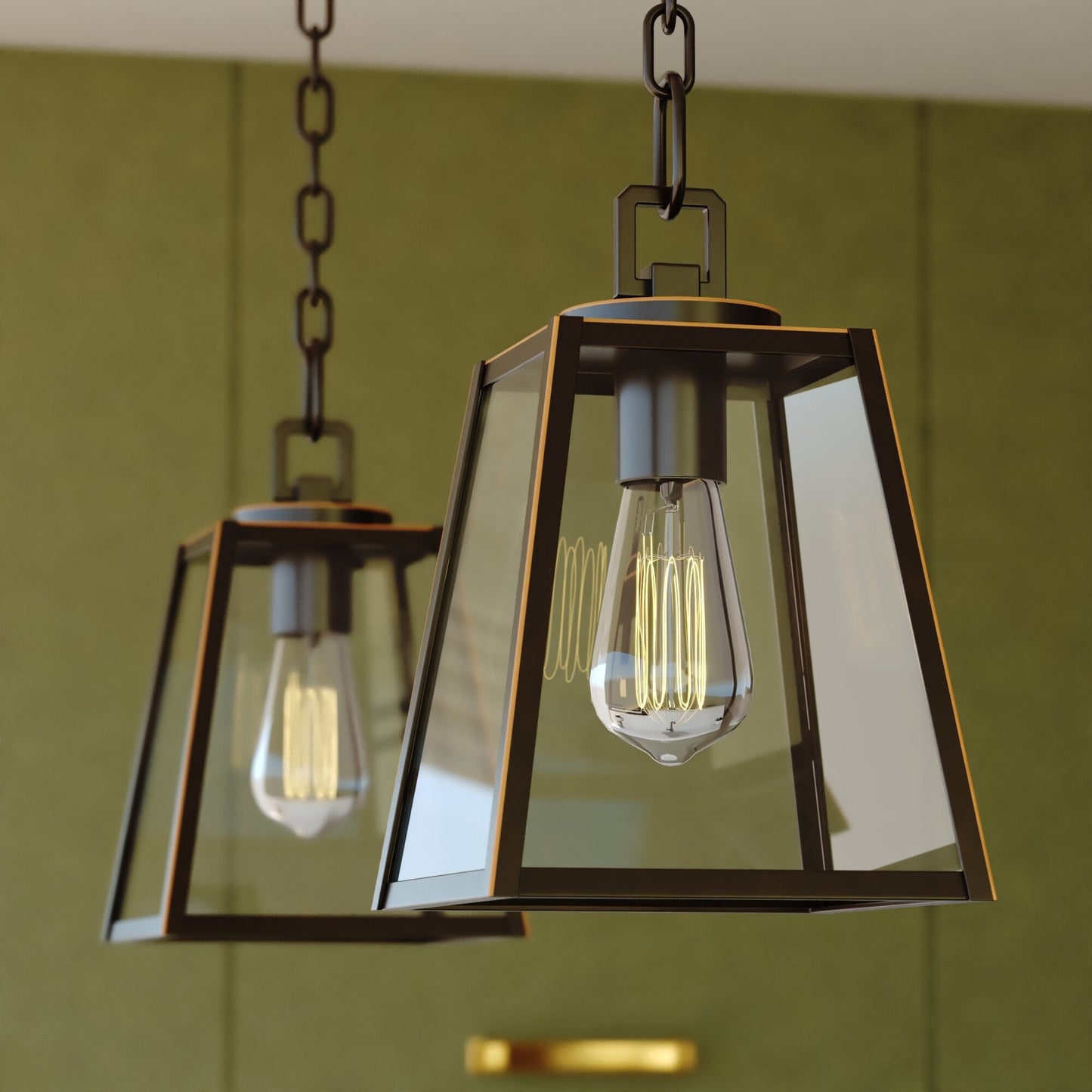 Grant 7 - in Mini Pendant Burnished Bronze - Orvon Lighting