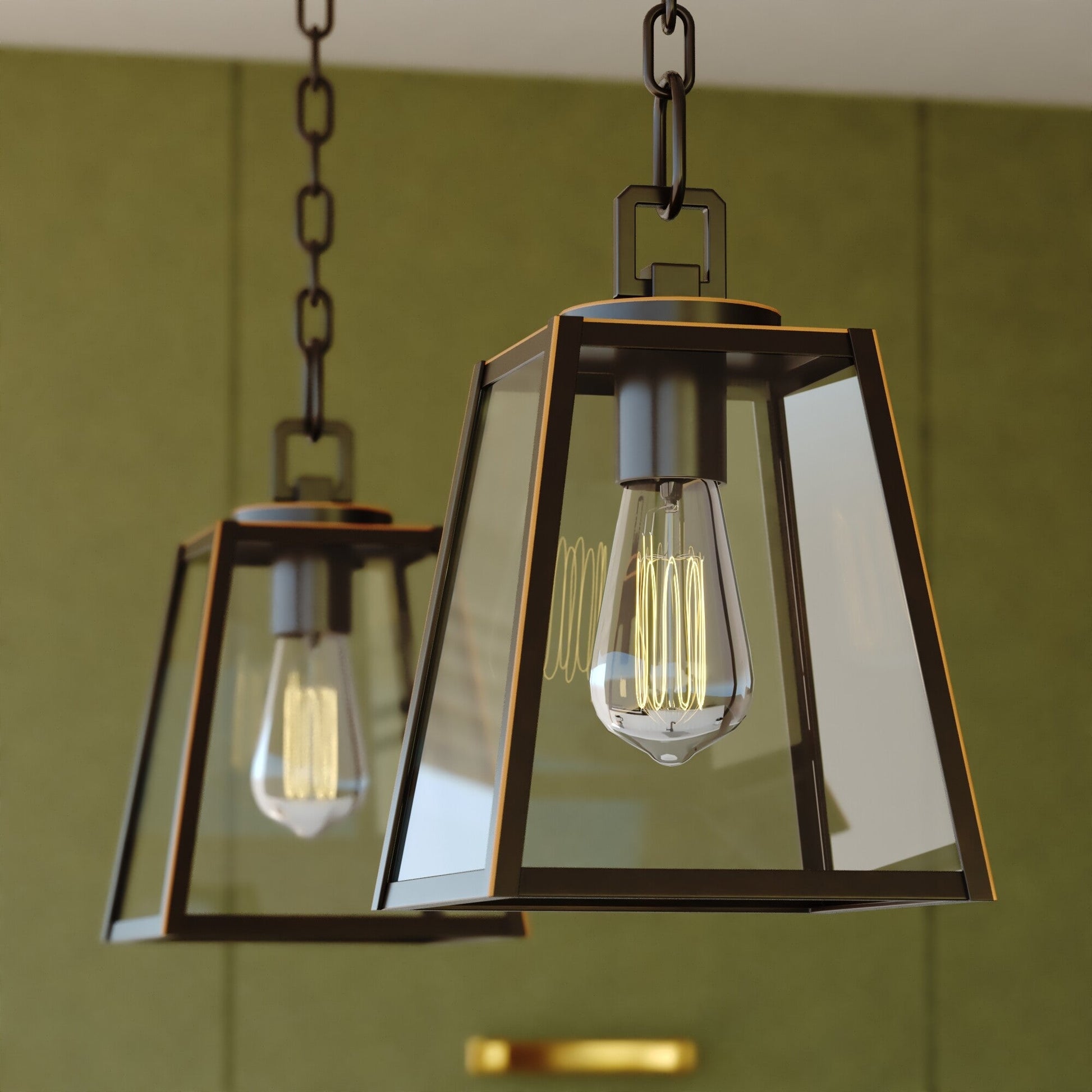 Grant 7 - in Mini Pendant Burnished Bronze - Orvon Lighting