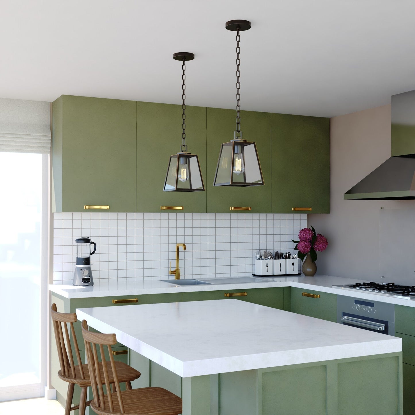 Grant 7 - in Mini Pendant Burnished Bronze - Orvon Lighting