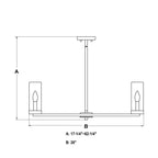 Grantley 26 - in 6 Light Indoor - Outdoor Chandelier Matte Black - Orvon Lighting