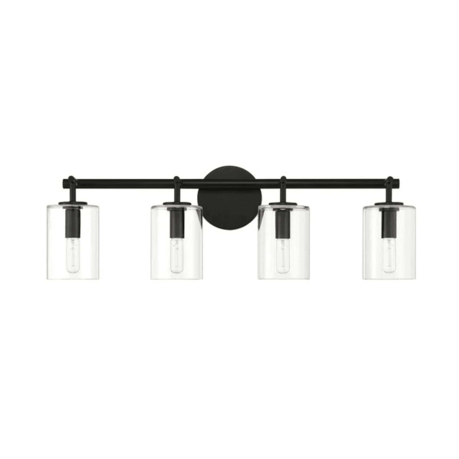 Hailie 4 Light 28 inch Satin Nickel Vanity Light Wall Light 55604 - SN - Orvon Lighting