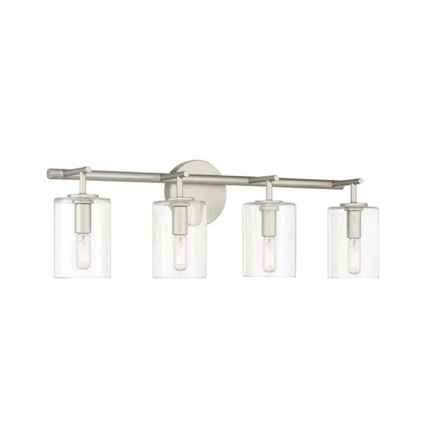 Hailie 4 Light 28 inch Satin Nickel Vanity Light Wall Light 55604 - SN - Orvon Lighting