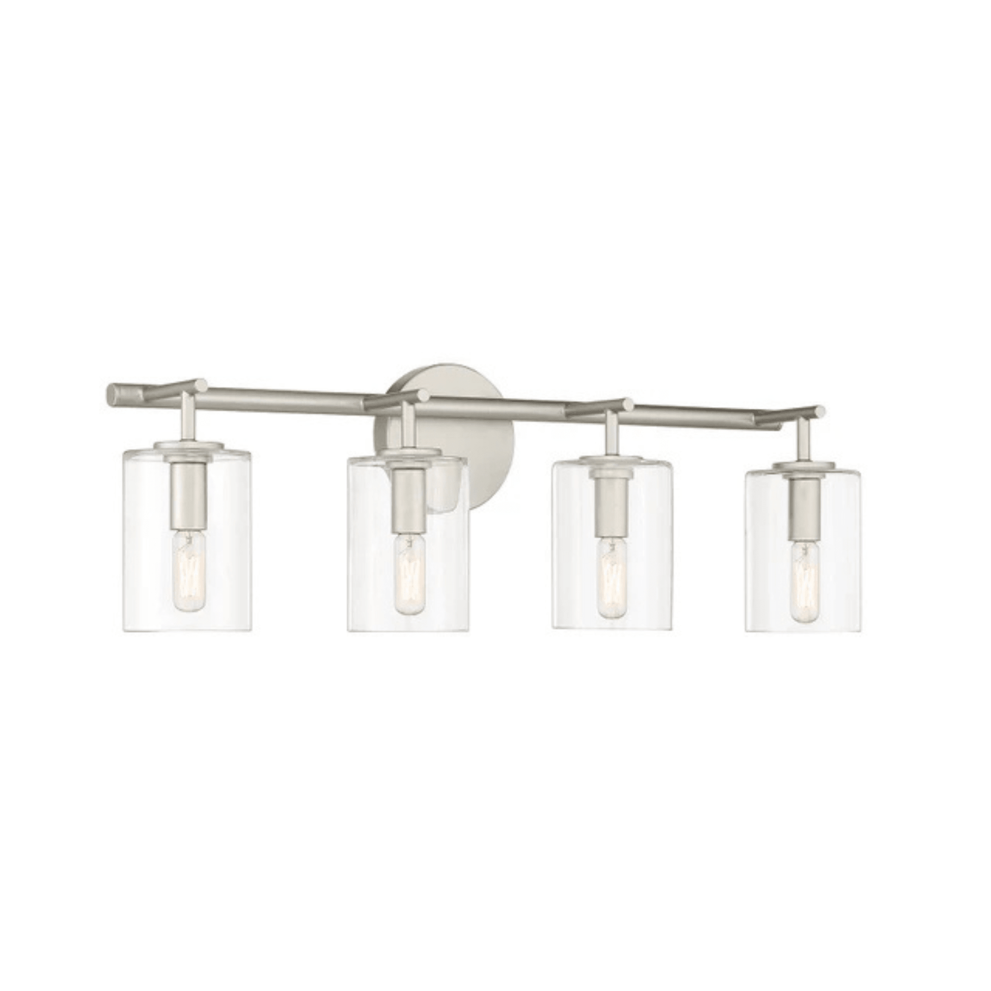 Hailie 4 Light 28 inch Satin Nickel Vanity Light Wall Light 55604 - SN - Orvon Lighting