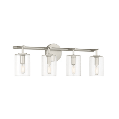 Hailie 4 Light 28 inch Satin Nickel Vanity Light Wall Light 55604 - SN - Orvon Lighting