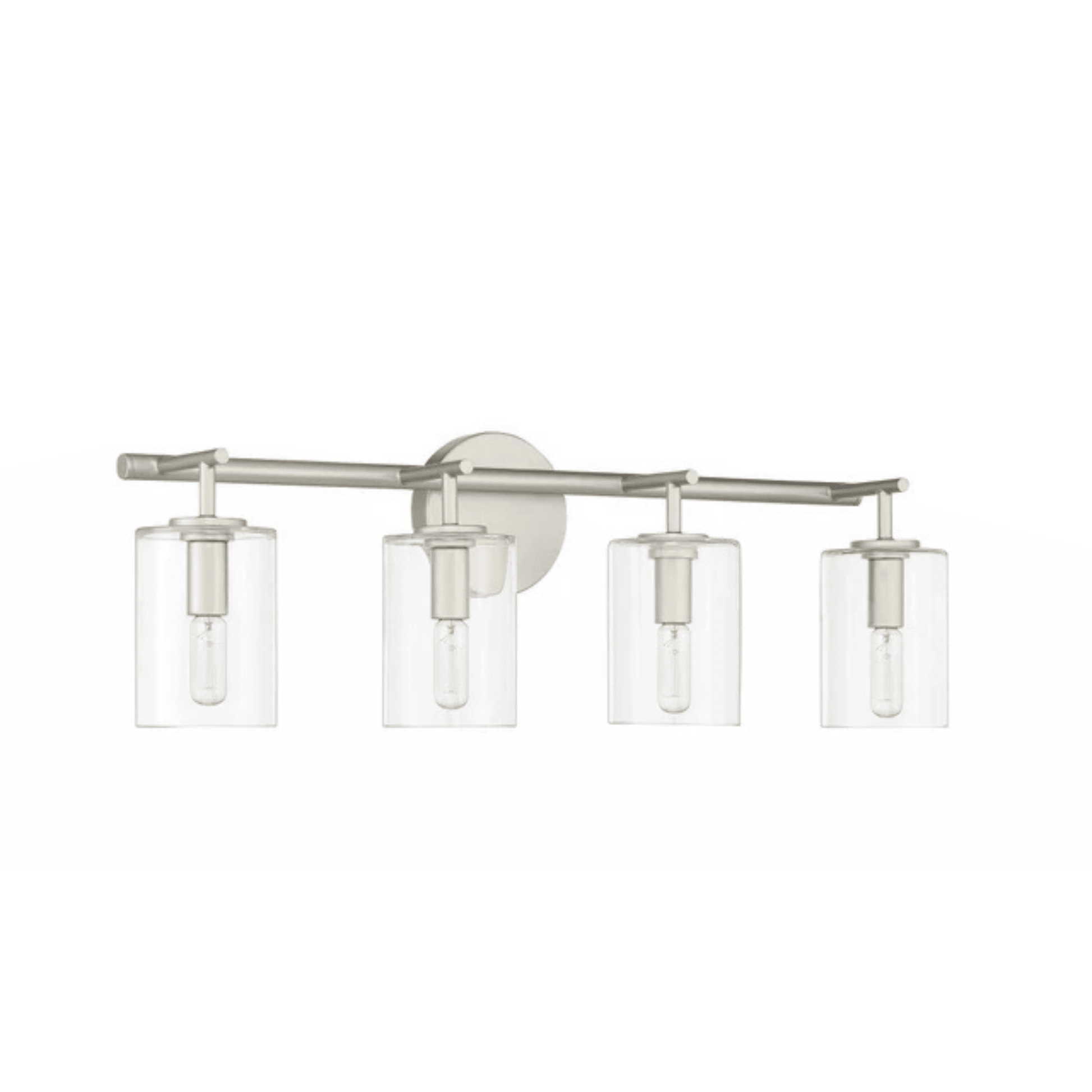 Hailie 4 Light 28 inch Satin Nickel Vanity Light Wall Light 55604 - SN - Orvon Lighting