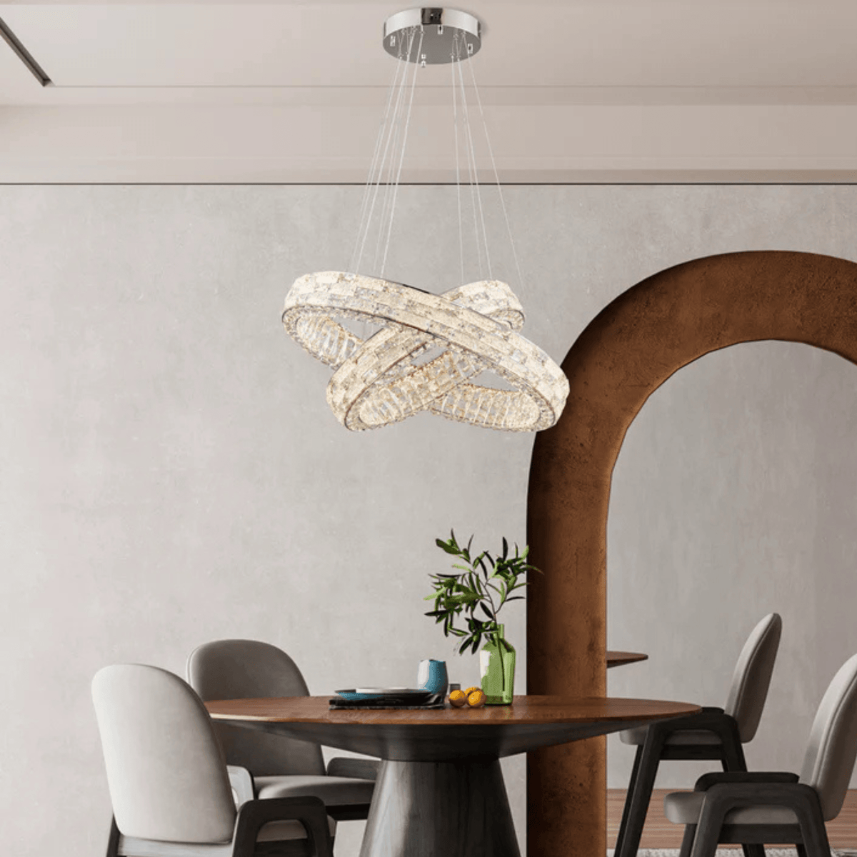 Helix Chandelier Chrome - Orvon Lighting