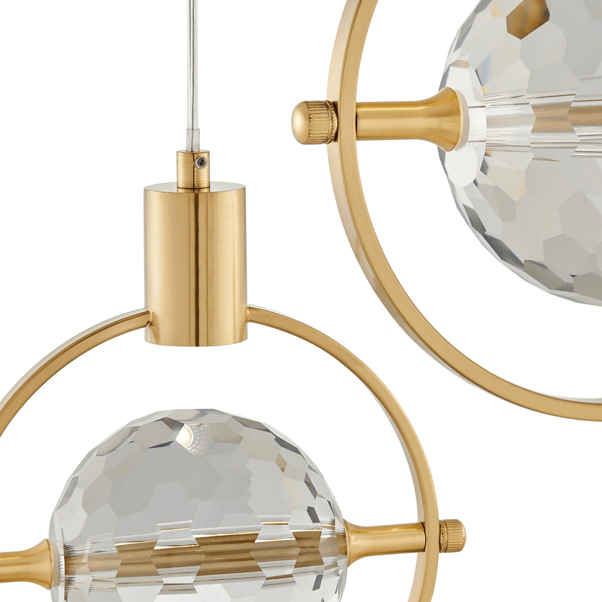 Hollywood Circle 3 Light Pendant Gold - Orvon Lighting