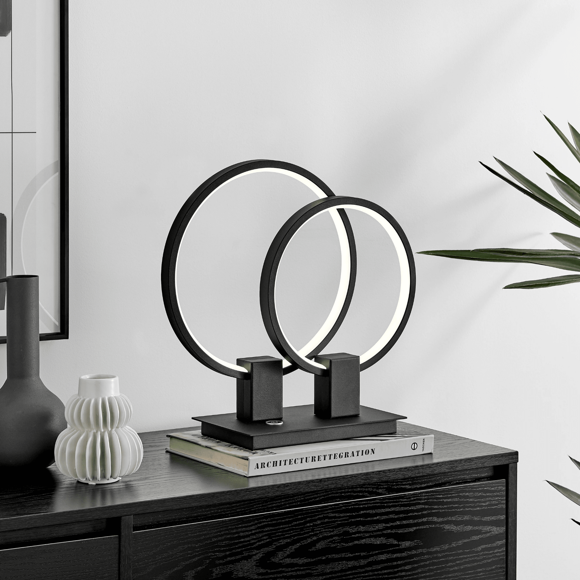Hong Kong LED Short Table Lamp Matte Black - Orvon Lighting