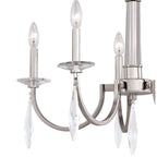 Hoyne 5 Light Chandelier Polished Nickel - Orvon Lighting