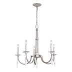 Hoyne 5 Light Chandelier Polished Nickel - Orvon Lighting