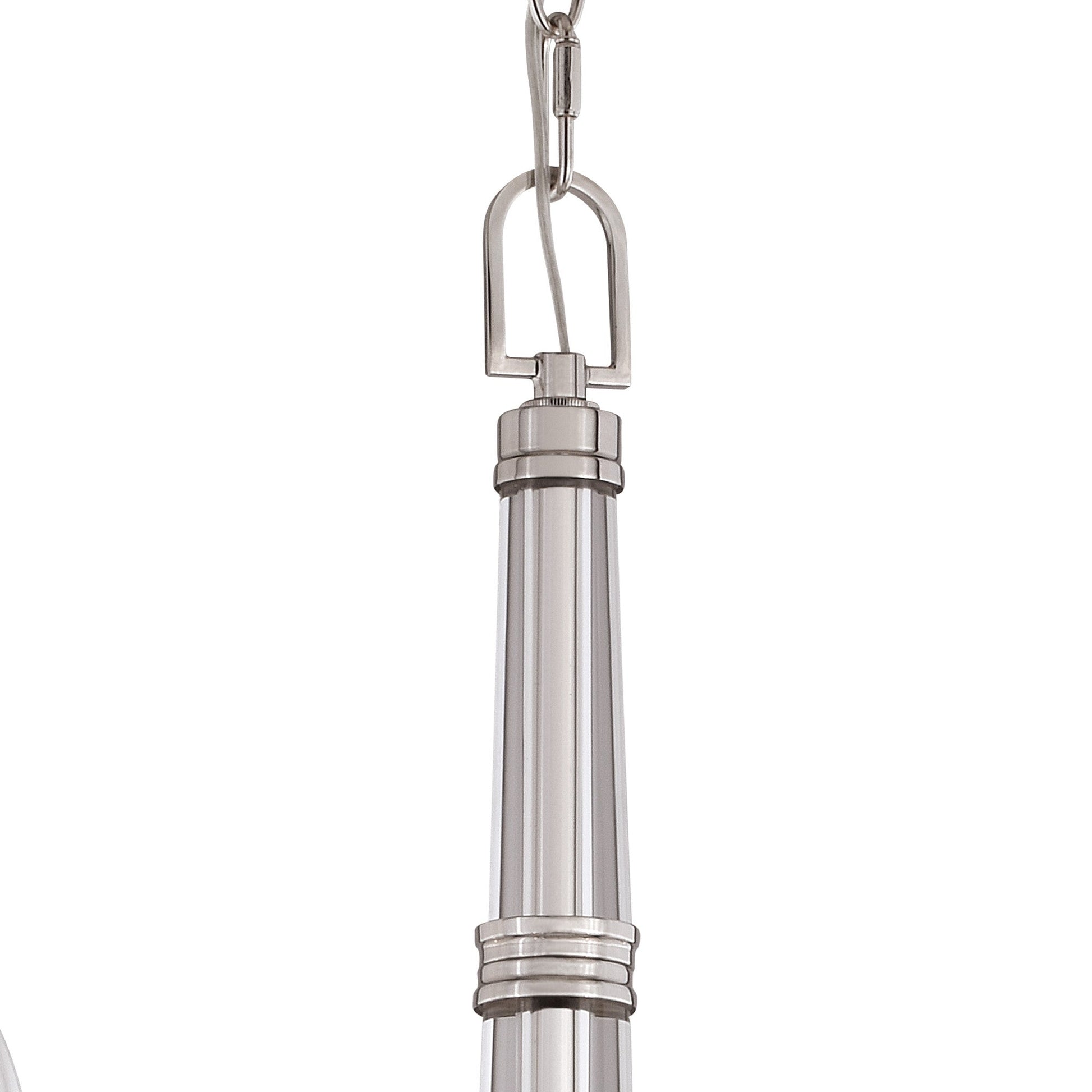 Hoyne 5 Light Chandelier Polished Nickel - Orvon Lighting
