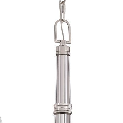Hoyne 5 Light Chandelier Polished Nickel - Orvon Lighting