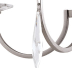 Hoyne 5 Light Chandelier Polished Nickel - Orvon Lighting