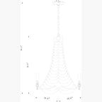 Surya Hawes 19.5" L × 19.5" W × 25.5" H Chandelier – Default Title additional view