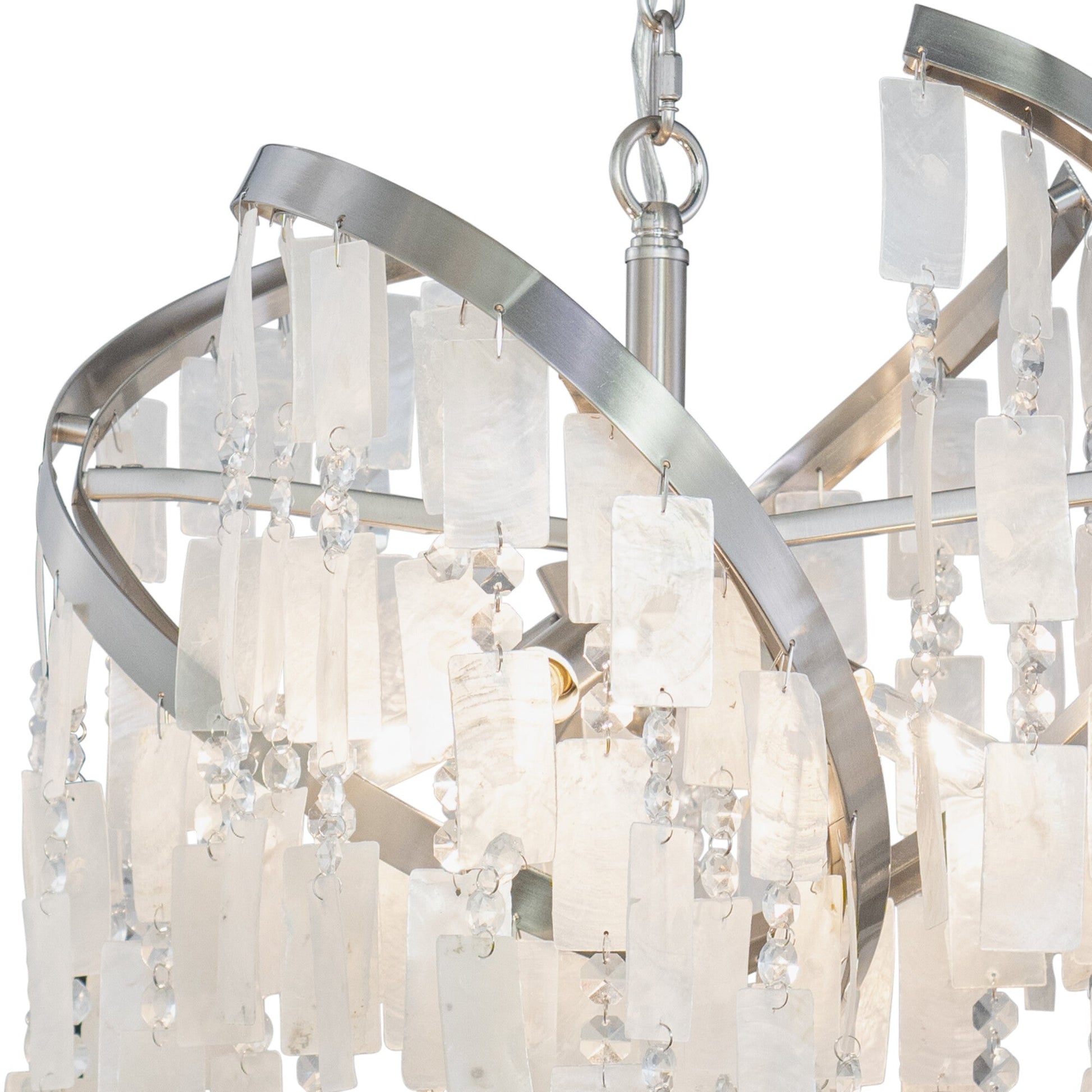Isabel 16 - in 4 Light Pendant Satin Nickel - Orvon Lighting