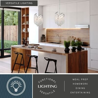 Isabel 16 - in 4 Light Pendant Satin Nickel - Orvon Lighting