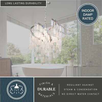 Isabel 16 - in 4 Light Pendant Satin Nickel - Orvon Lighting