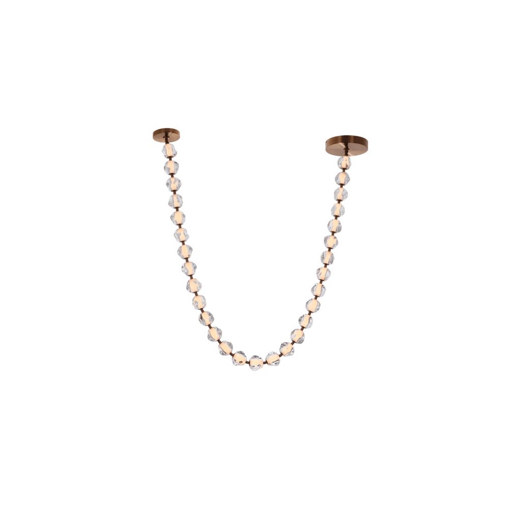 Jackie LED 12.6 inch Satin Brass Pendant Ceiling Light - Orvon Lighting