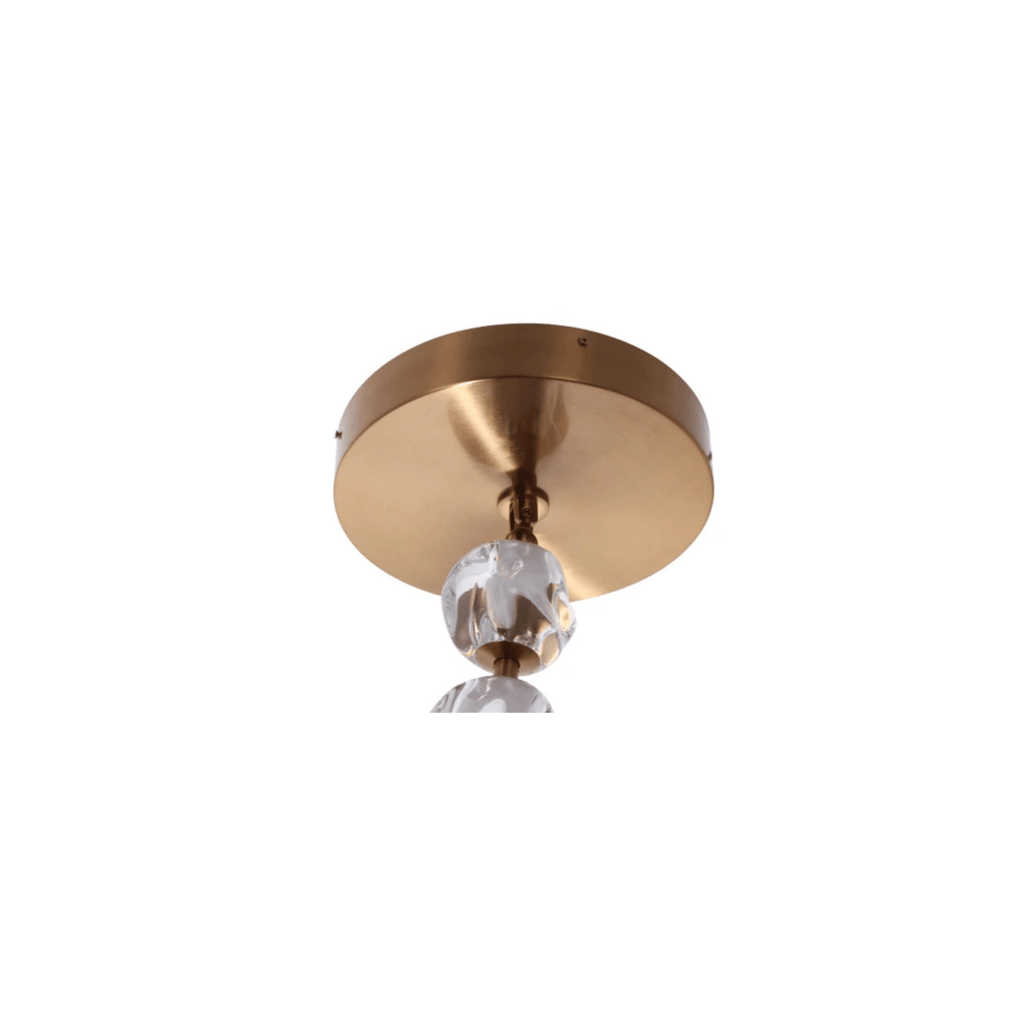 Jackie LED 12.6 inch Satin Brass Pendant Ceiling Light - Orvon Lighting