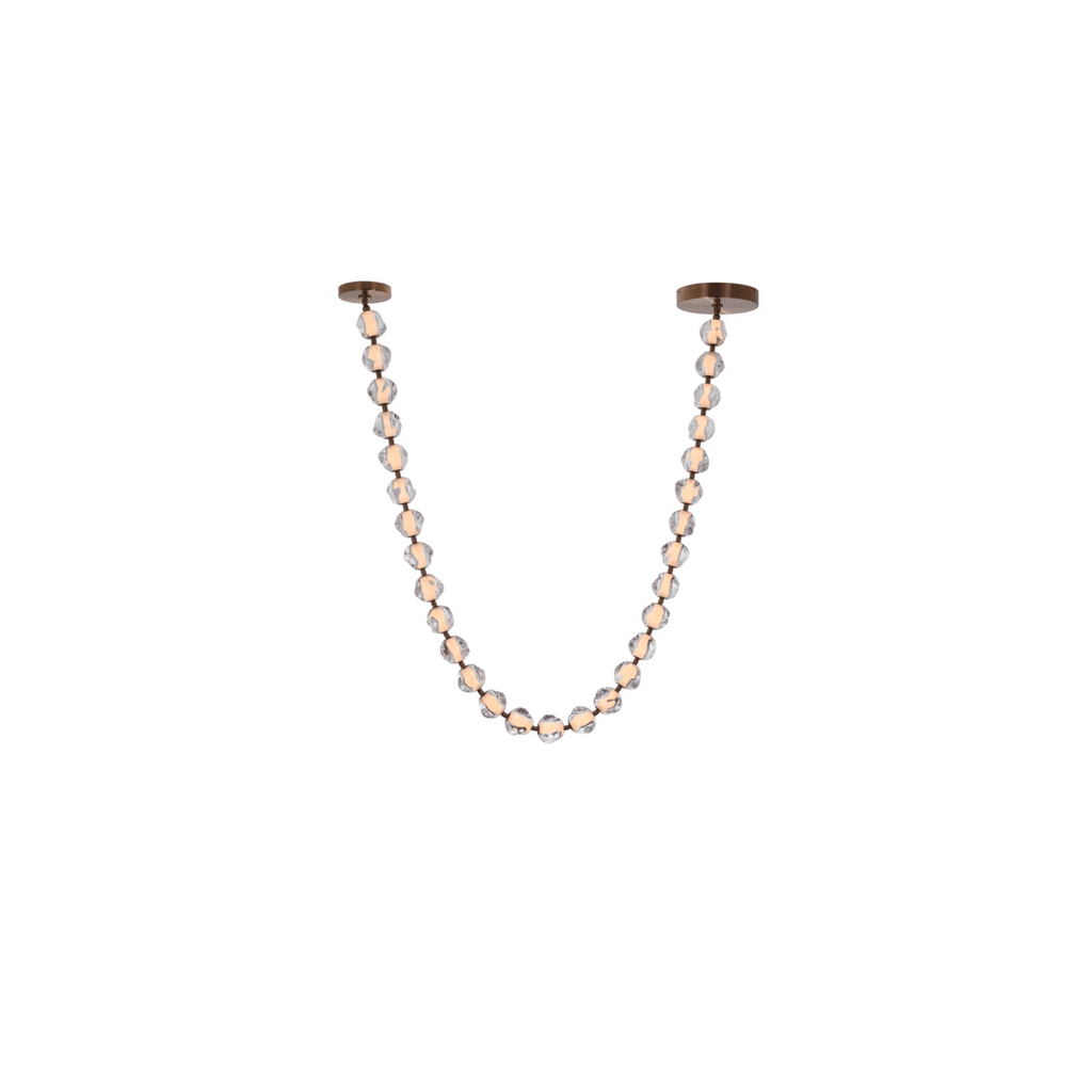 Jackie LED 12.6 inch Satin Brass Pendant Ceiling Light - Orvon Lighting