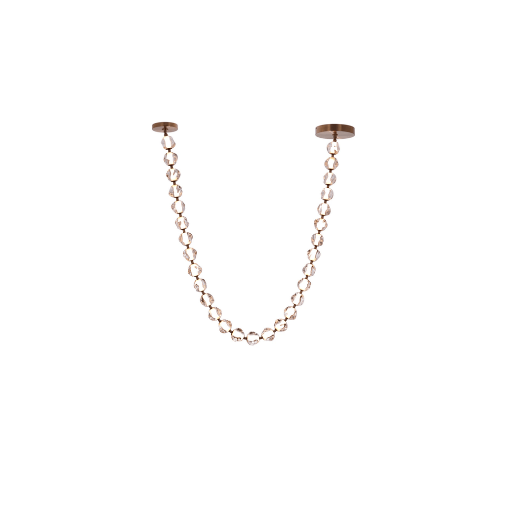 Jackie LED 12.6 inch Satin Brass Pendant Ceiling Light - Orvon Lighting