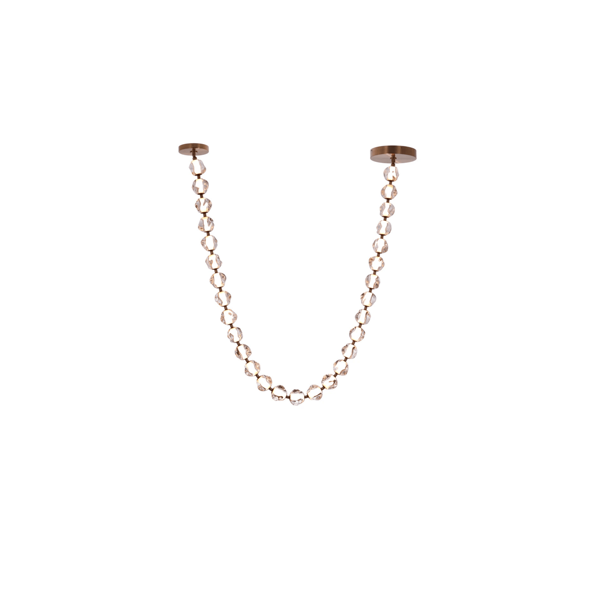 Jackie LED 12.6 inch Satin Brass Pendant Ceiling Light - Orvon Lighting