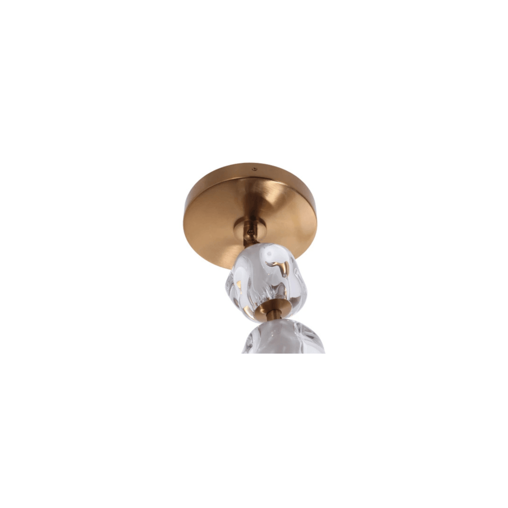 Jackie LED 12.6 inch Satin Brass Pendant Ceiling Light - Orvon Lighting