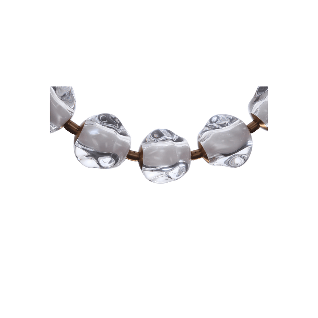 Jackie LED 12.6 inch Satin Brass Pendant Ceiling Light - Orvon Lighting