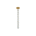Jackie LED 8.3 inch Satin Brass Pendant Ceiling Light - Orvon Lighting
