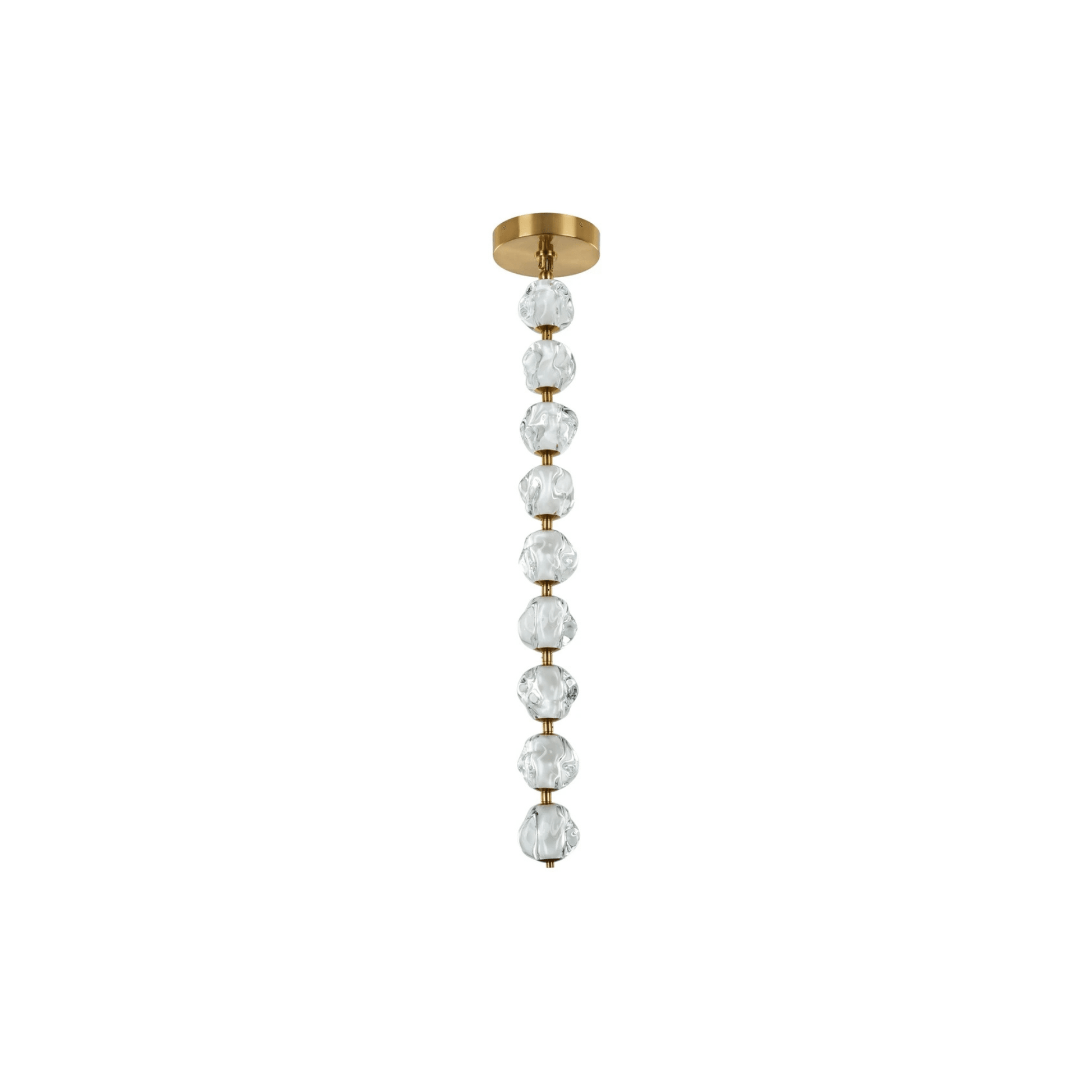 Jackie LED 8.3 inch Satin Brass Pendant Ceiling Light - Orvon Lighting